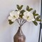23-Inch Real Touch White Magnolia Sprays - Set of 12, Lifelike Silk Flowers for Elegant Home Décor & Floral Arrangements, Year-Round Beauty - Floral Home by Artificial Flowers